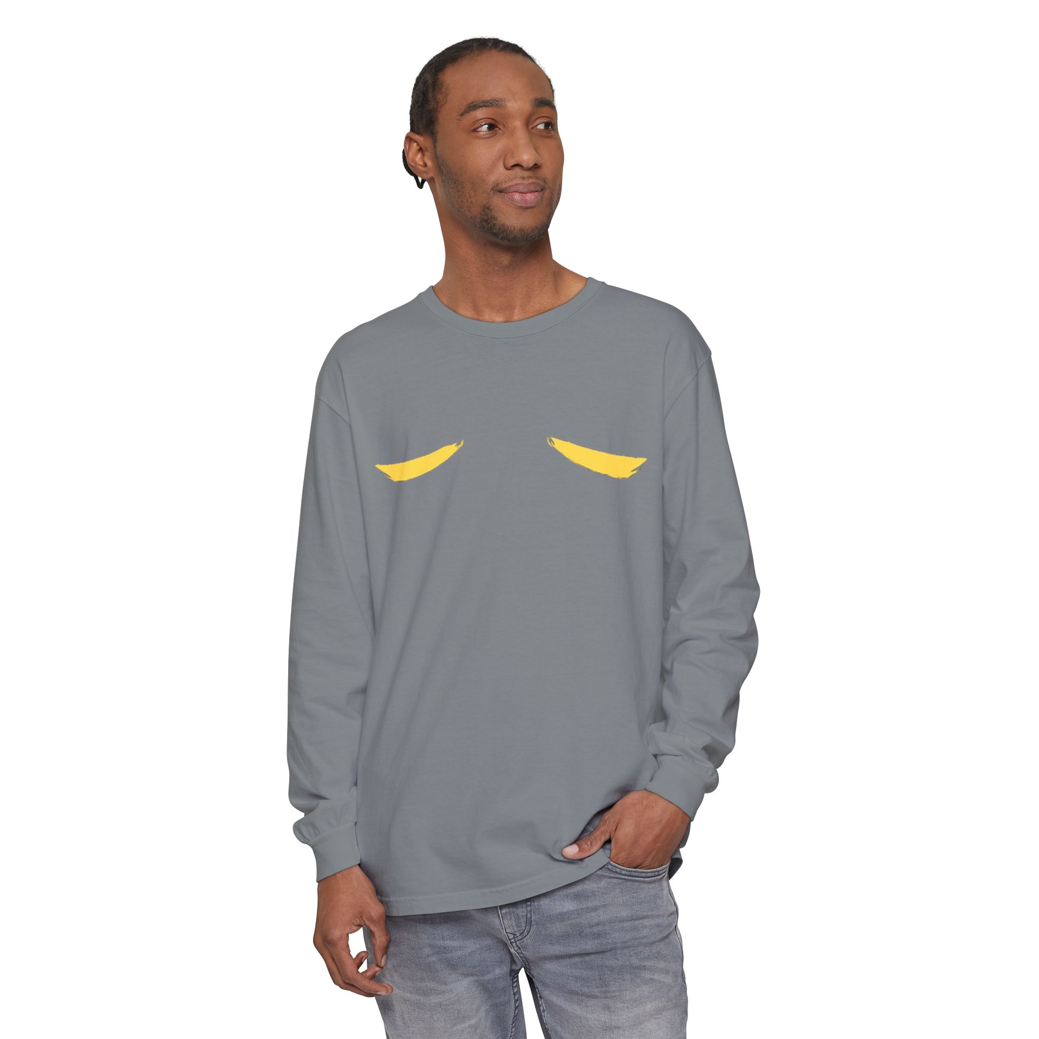 Sad Carol Gray Long Sleeve Tee – Sci-Fi Mood Edition - Image 5