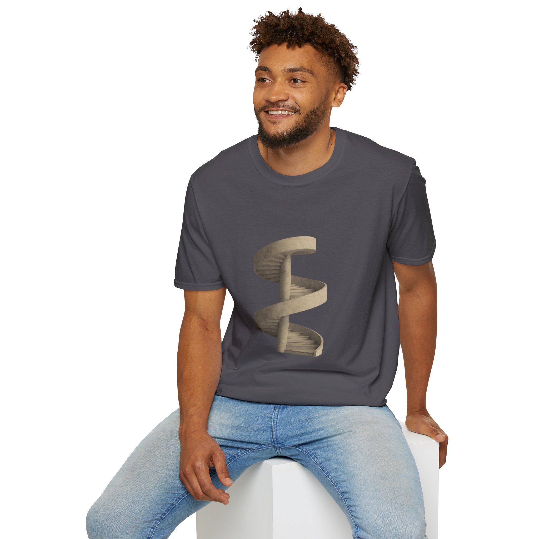 Spiral Stairs Unisex Tee - Image 6